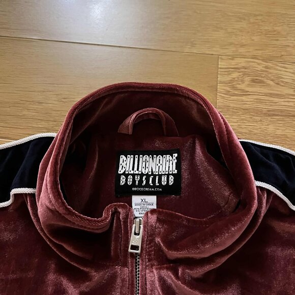 Billionaire Boys Club Satin Velvet Track Velour Jacket (BB Flight Jacket) - Picture 3 of 7